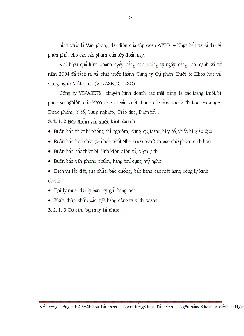 image for page Lợi nhuận và phân phối lợi nhuận của Công ty CP Thiết bị KH&CN Việt Nam