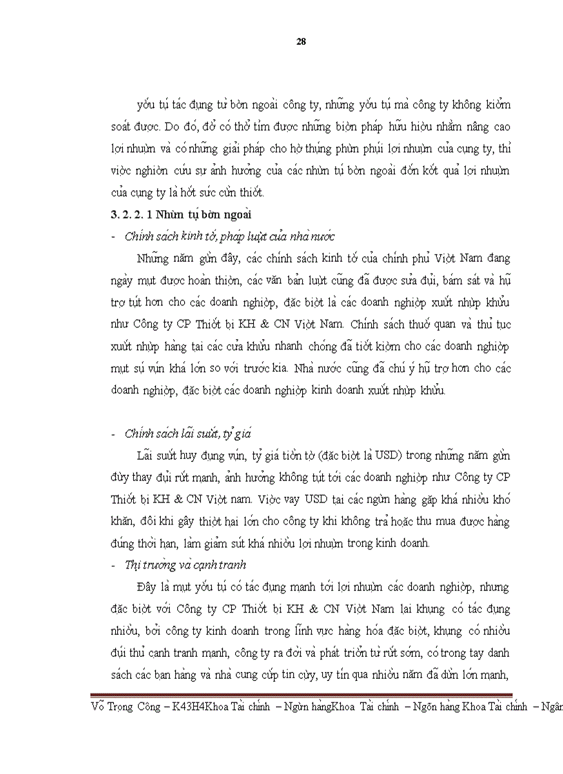 image for page Lợi nhuận và phân phối lợi nhuận của Công ty CP Thiết bị KH&CN Việt Nam