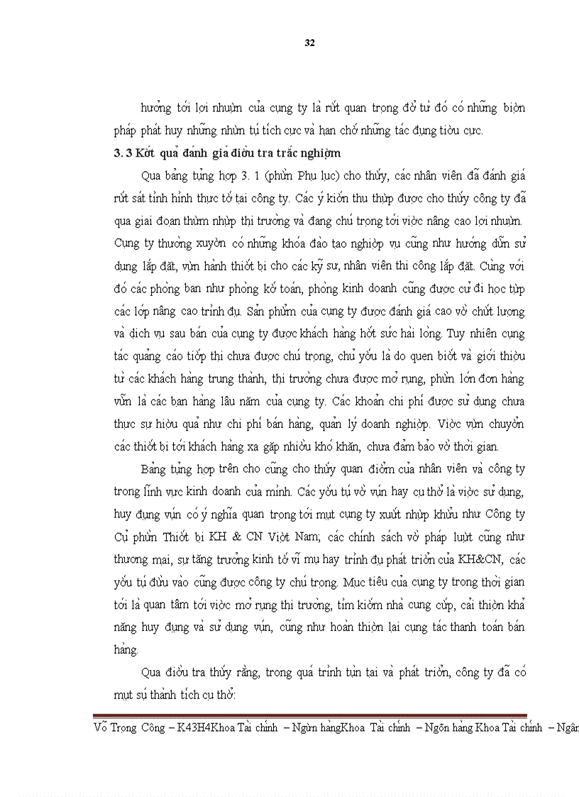 image for page Lợi nhuận và phân phối lợi nhuận của Công ty CP Thiết bị KH&CN Việt Nam