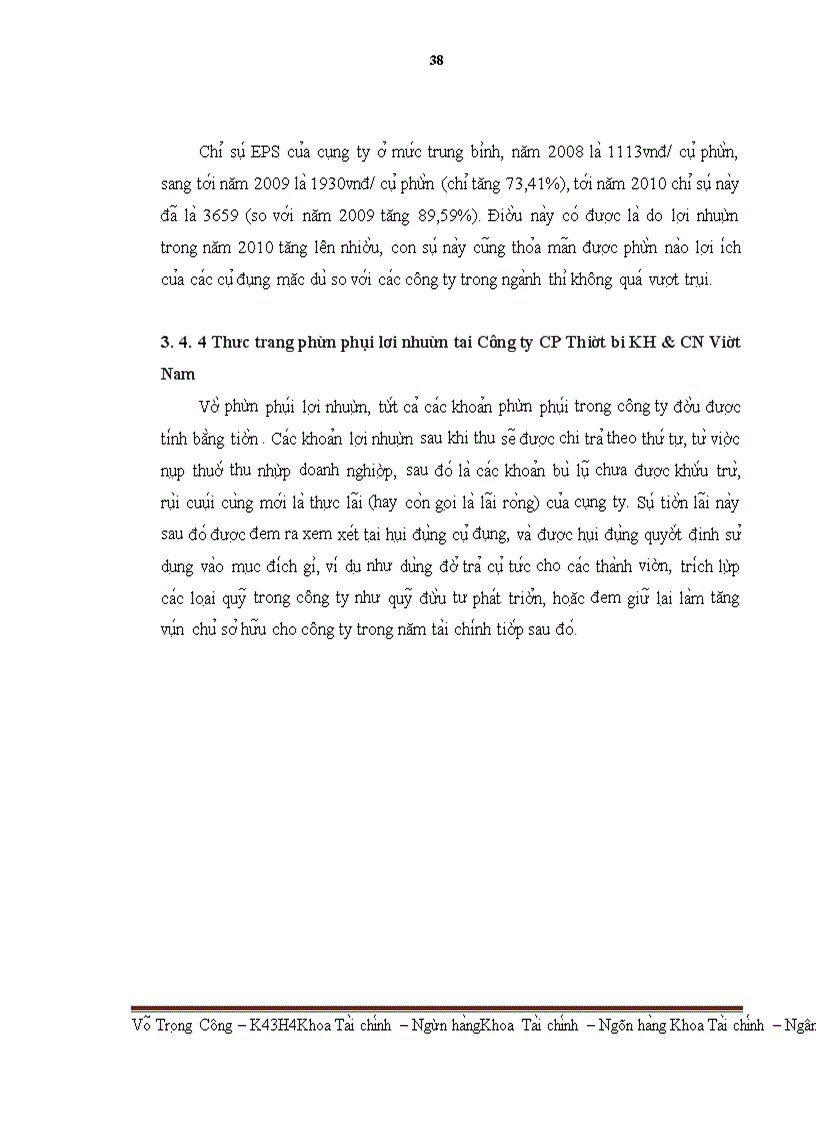 image for page Lợi nhuận và phân phối lợi nhuận của Công ty CP Thiết bị KH&CN Việt Nam