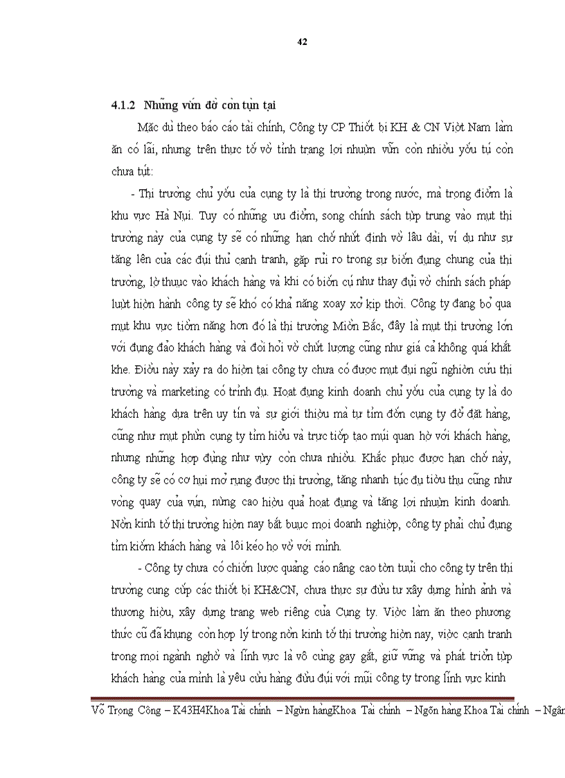 image for page Lợi nhuận và phân phối lợi nhuận của Công ty CP Thiết bị KH&CN Việt Nam