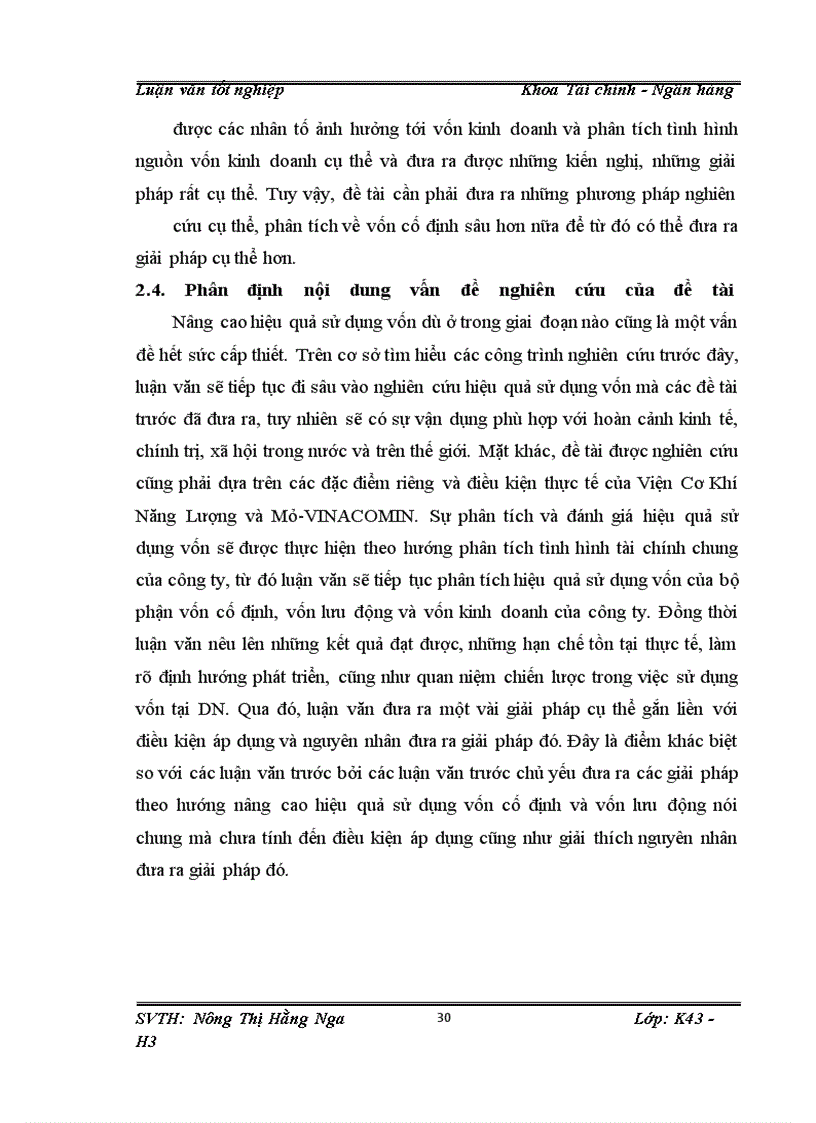image for page Giải pháp để nâng cao hiệu quả sử dụng vốn của Viện Cơ Khí Năng Lượng và Mỏ-VINACOMIN