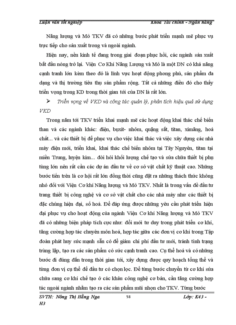 image for page Giải pháp để nâng cao hiệu quả sử dụng vốn của Viện Cơ Khí Năng Lượng và Mỏ-VINACOMIN