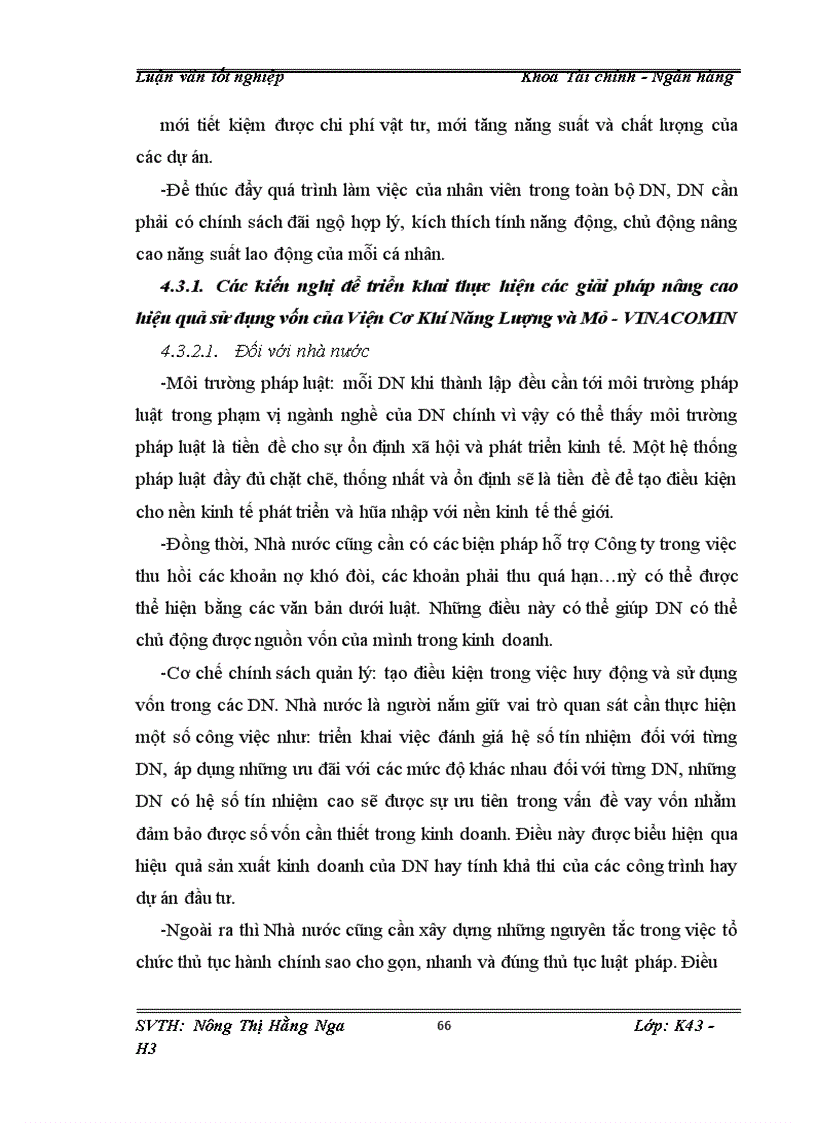 image for page Giải pháp để nâng cao hiệu quả sử dụng vốn của Viện Cơ Khí Năng Lượng và Mỏ-VINACOMIN