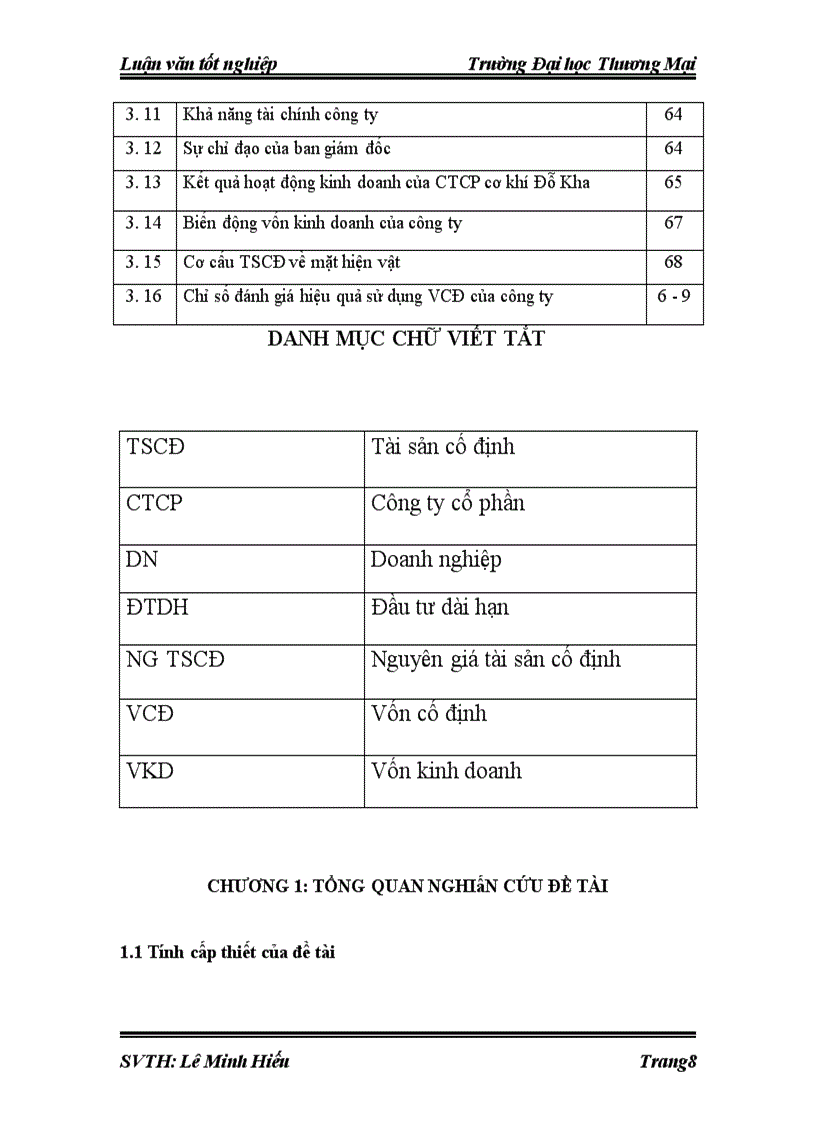 image for page Hiệu quả sử dụng vốn cố định tại công ty cổ phần cơ khí Đỗ Kha