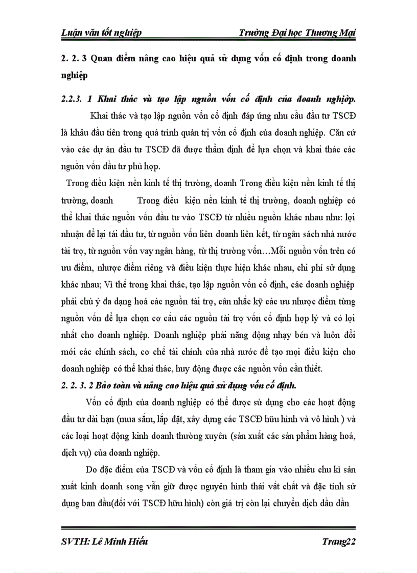 image for page Hiệu quả sử dụng vốn cố định tại công ty cổ phần cơ khí Đỗ Kha