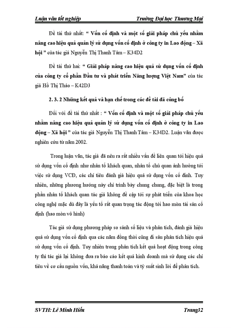 image for page Hiệu quả sử dụng vốn cố định tại công ty cổ phần cơ khí Đỗ Kha