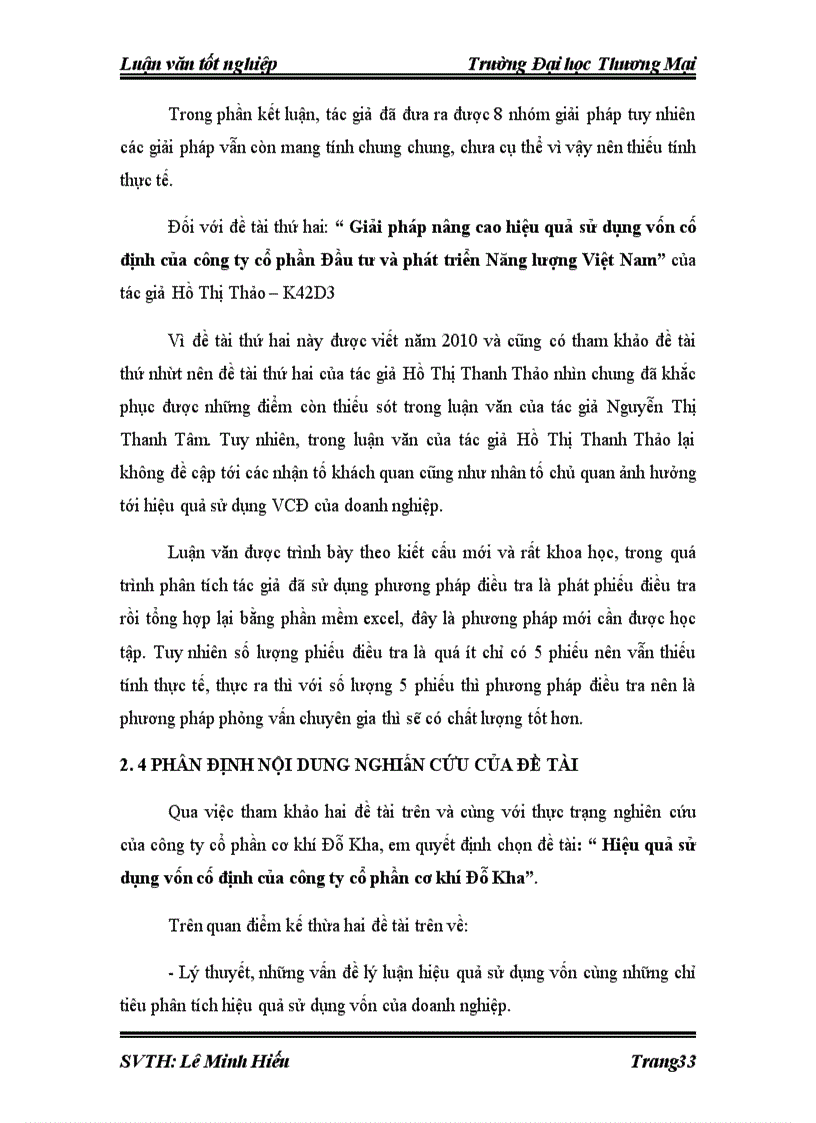 image for page Hiệu quả sử dụng vốn cố định tại công ty cổ phần cơ khí Đỗ Kha