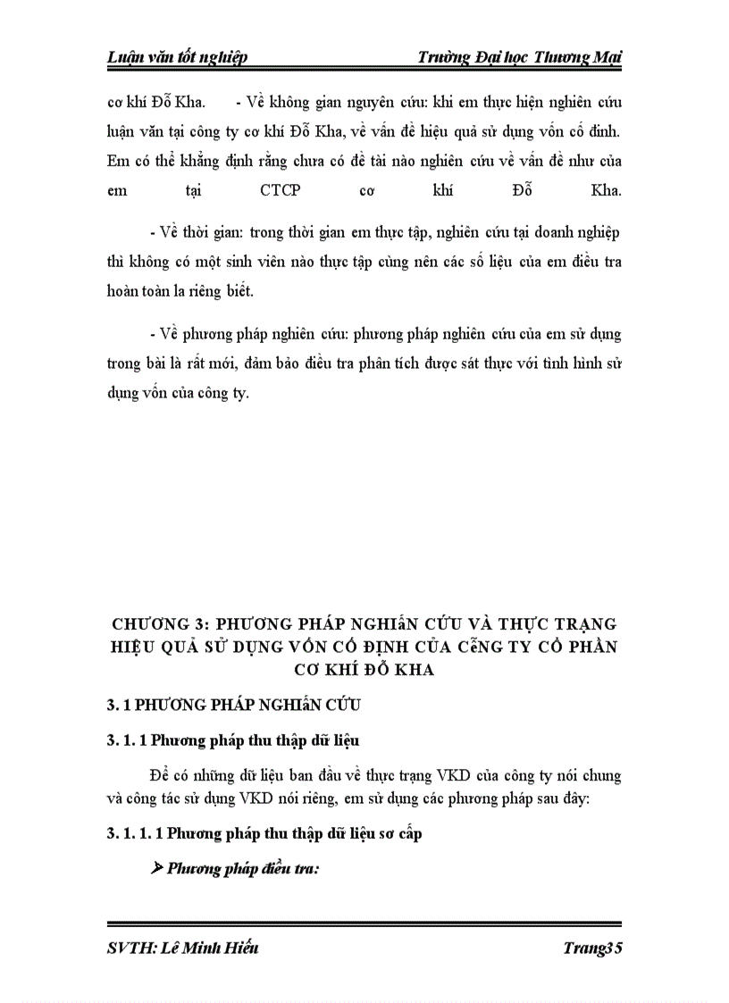 image for page Hiệu quả sử dụng vốn cố định tại công ty cổ phần cơ khí Đỗ Kha