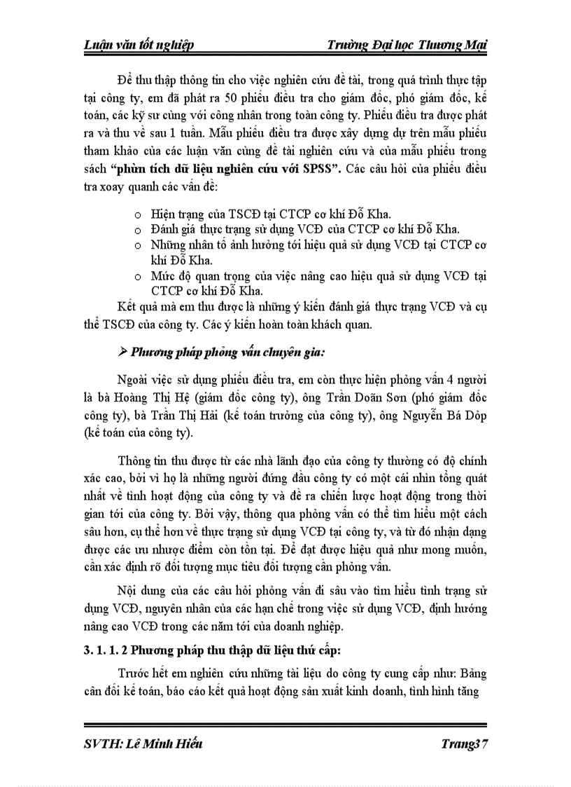 image for page Hiệu quả sử dụng vốn cố định tại công ty cổ phần cơ khí Đỗ Kha