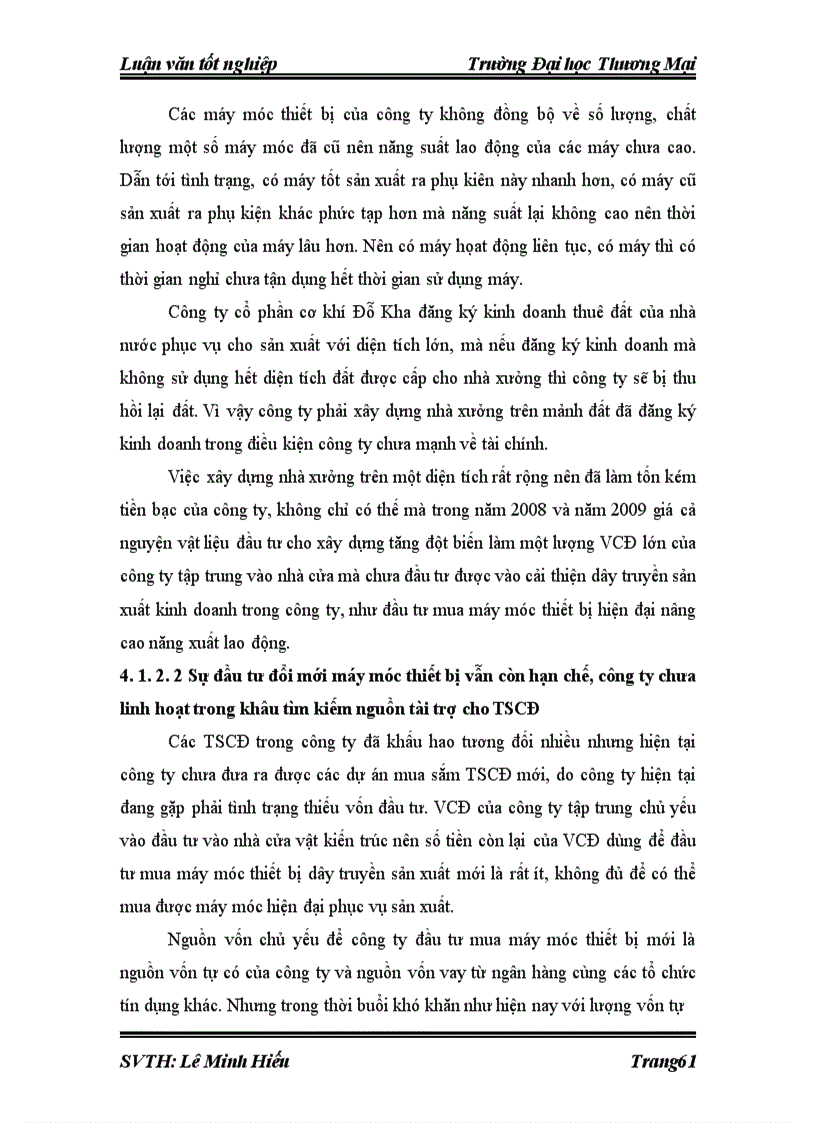 image for page Hiệu quả sử dụng vốn cố định tại công ty cổ phần cơ khí Đỗ Kha