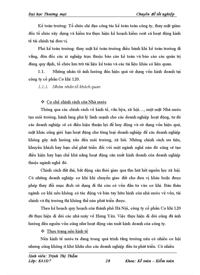 image for page Phân tích hiệu quả sử dụng vốn kinh doanh tại công ty cổ phần Cơ khí 120