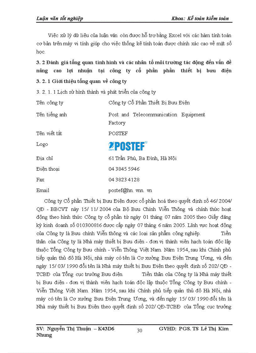 image for page Một số giải pháp nâng cao lợi nhuận của Công ty cổ phần thiết bị bưu điện