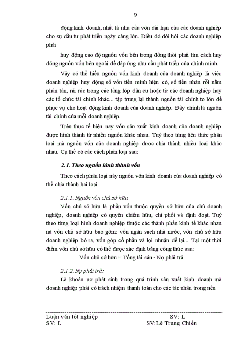image for page Vốn kinh doanh và các biện pháp nâng cao hiệu quả tổ chức và sử dụng vốn kinh doanh ở Công ty cổ phần xây dựng thuỷ lợi 3 Nghệ An