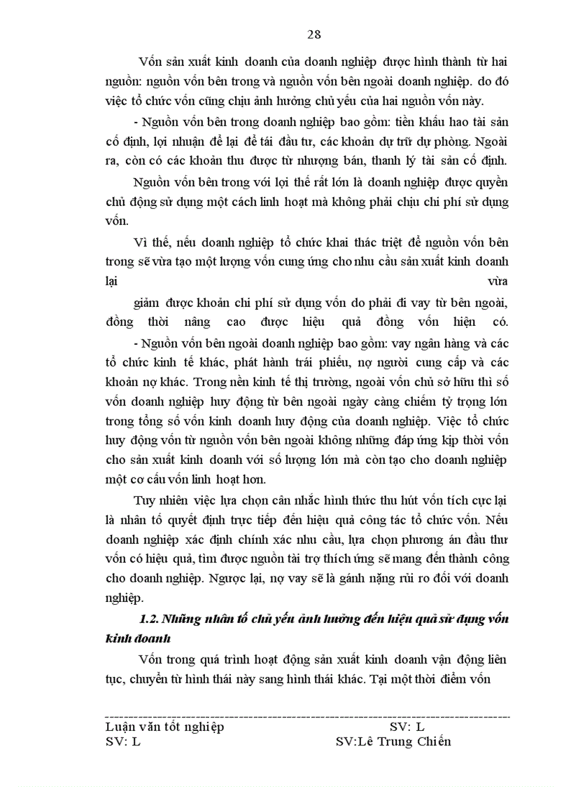 image for page Vốn kinh doanh và các biện pháp nâng cao hiệu quả tổ chức và sử dụng vốn kinh doanh ở Công ty cổ phần xây dựng thuỷ lợi 3 Nghệ An