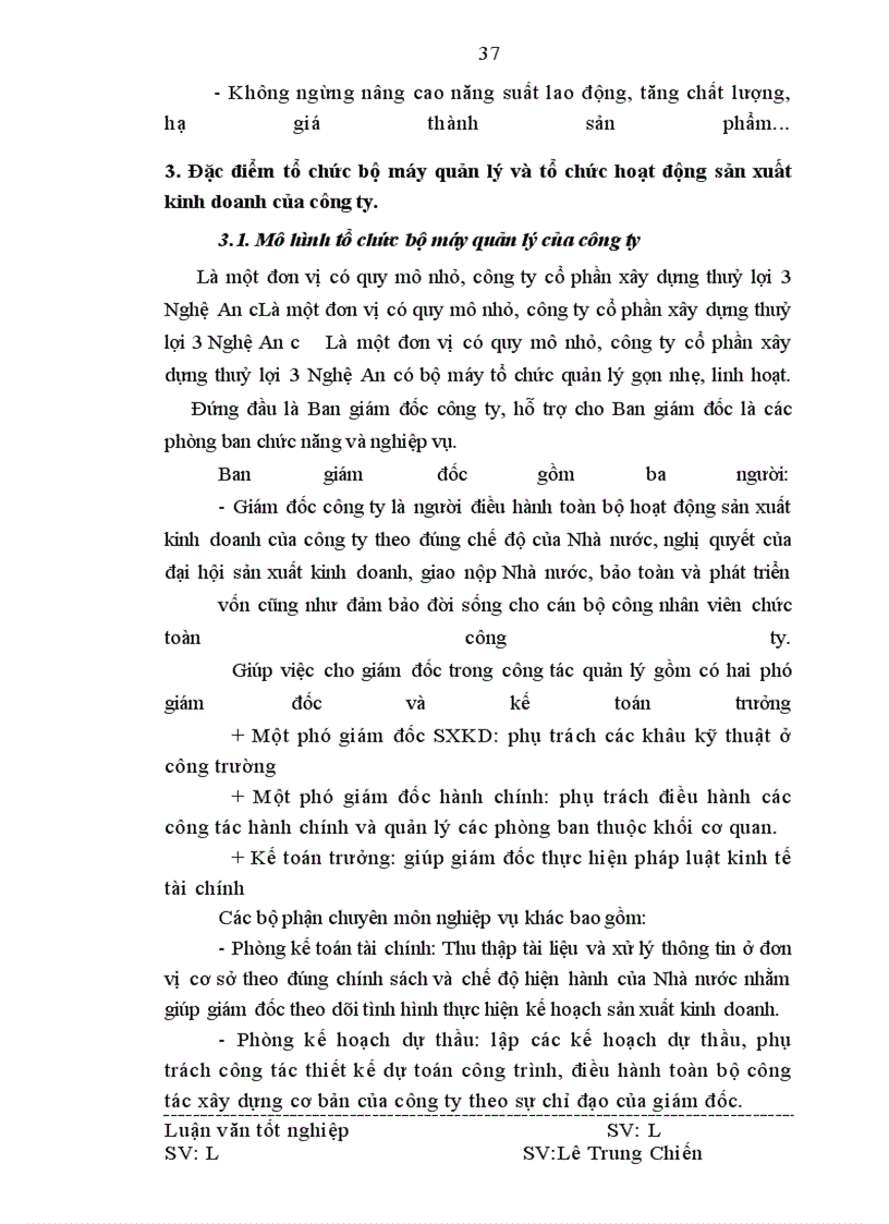 image for page Vốn kinh doanh và các biện pháp nâng cao hiệu quả tổ chức và sử dụng vốn kinh doanh ở Công ty cổ phần xây dựng thuỷ lợi 3 Nghệ An