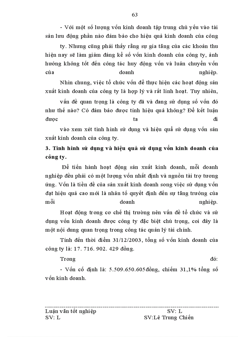 image for page Vốn kinh doanh và các biện pháp nâng cao hiệu quả tổ chức và sử dụng vốn kinh doanh ở Công ty cổ phần xây dựng thuỷ lợi 3 Nghệ An