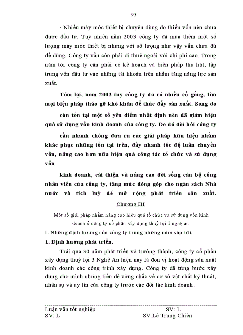 image for page Vốn kinh doanh và các biện pháp nâng cao hiệu quả tổ chức và sử dụng vốn kinh doanh ở Công ty cổ phần xây dựng thuỷ lợi 3 Nghệ An