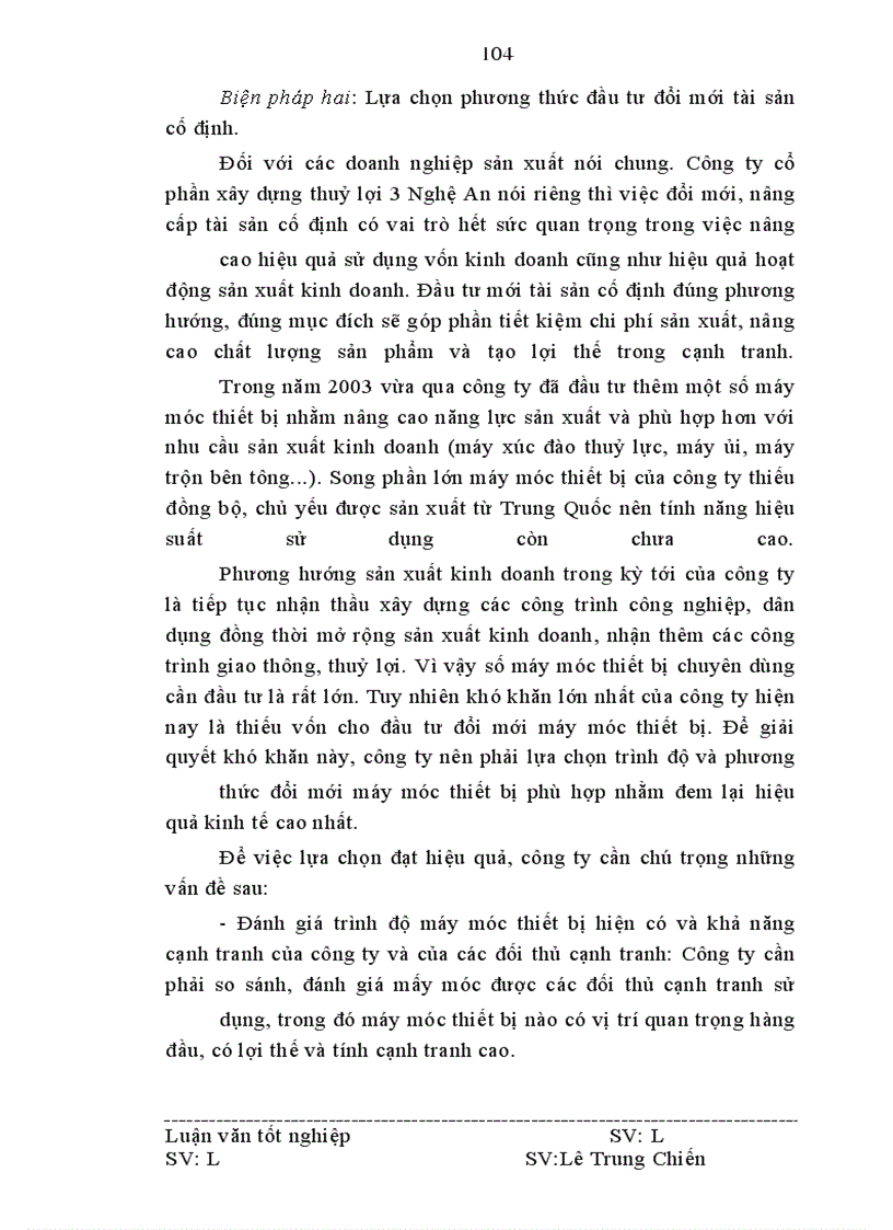 image for page Vốn kinh doanh và các biện pháp nâng cao hiệu quả tổ chức và sử dụng vốn kinh doanh ở Công ty cổ phần xây dựng thuỷ lợi 3 Nghệ An