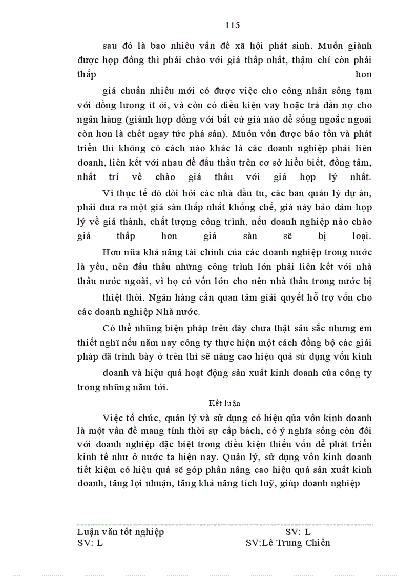 image for page Vốn kinh doanh và các biện pháp nâng cao hiệu quả tổ chức và sử dụng vốn kinh doanh ở Công ty cổ phần xây dựng thuỷ lợi 3 Nghệ An