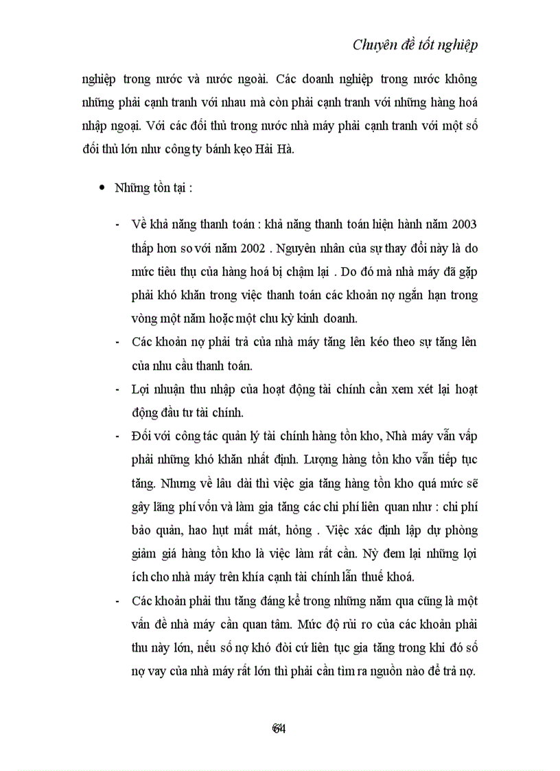 image for page Một số giải pháp nâng cao hiệu quả nâng cao sử dụng vốn lưu động tại nhà máy bánh kẹo cao cấp Hữu Nghị