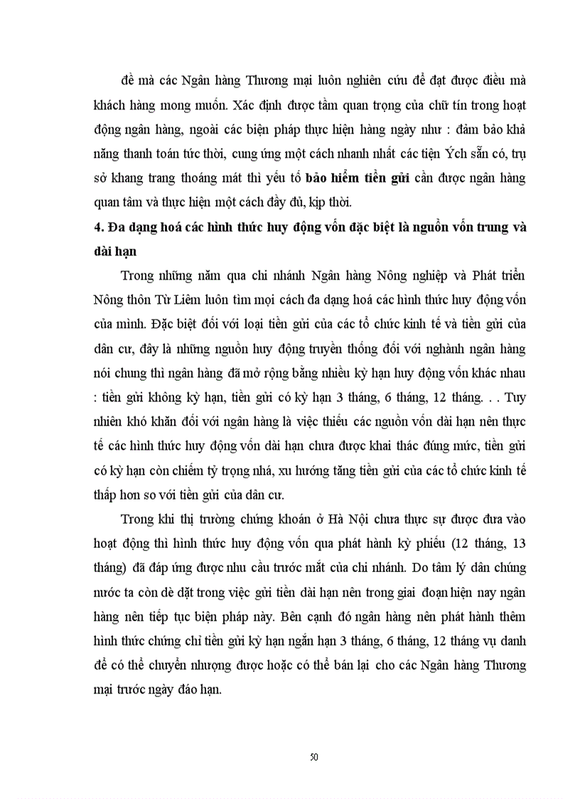 image for page Các giải pháp nâng cao hiệu quả công tác huy động vốn tại Ngân hàng Nông nghiệp và Phát triển Nông thôn Từ Liêm