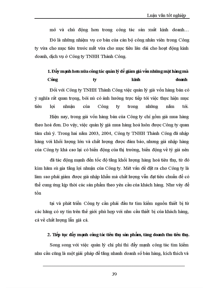 image for page Lợi nhuận và một số giải pháp chủ yếu tăng lợi nhuận tại Công ty TNHH Thành Công