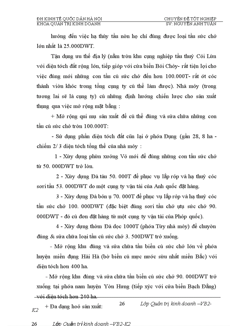 image for page Phân tích tính hiệu quả sử dụng vốn và biện pháp nâng cao hiệu quả sử dụng vốn của Nhà máy đóng tầu Hạ Long