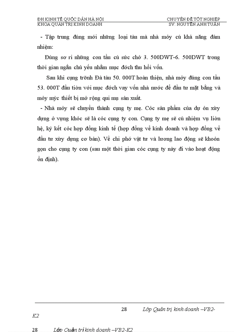 image for page Phân tích tính hiệu quả sử dụng vốn và biện pháp nâng cao hiệu quả sử dụng vốn của Nhà máy đóng tầu Hạ Long