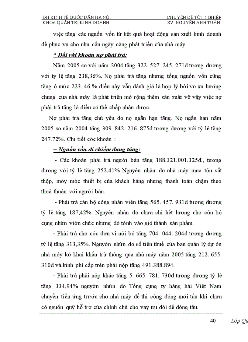 image for page Phân tích tính hiệu quả sử dụng vốn và biện pháp nâng cao hiệu quả sử dụng vốn của Nhà máy đóng tầu Hạ Long