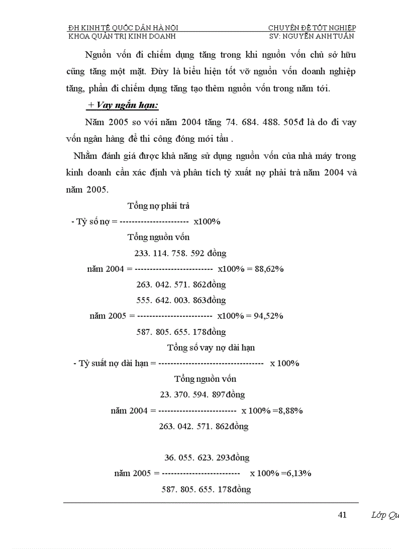image for page Phân tích tính hiệu quả sử dụng vốn và biện pháp nâng cao hiệu quả sử dụng vốn của Nhà máy đóng tầu Hạ Long