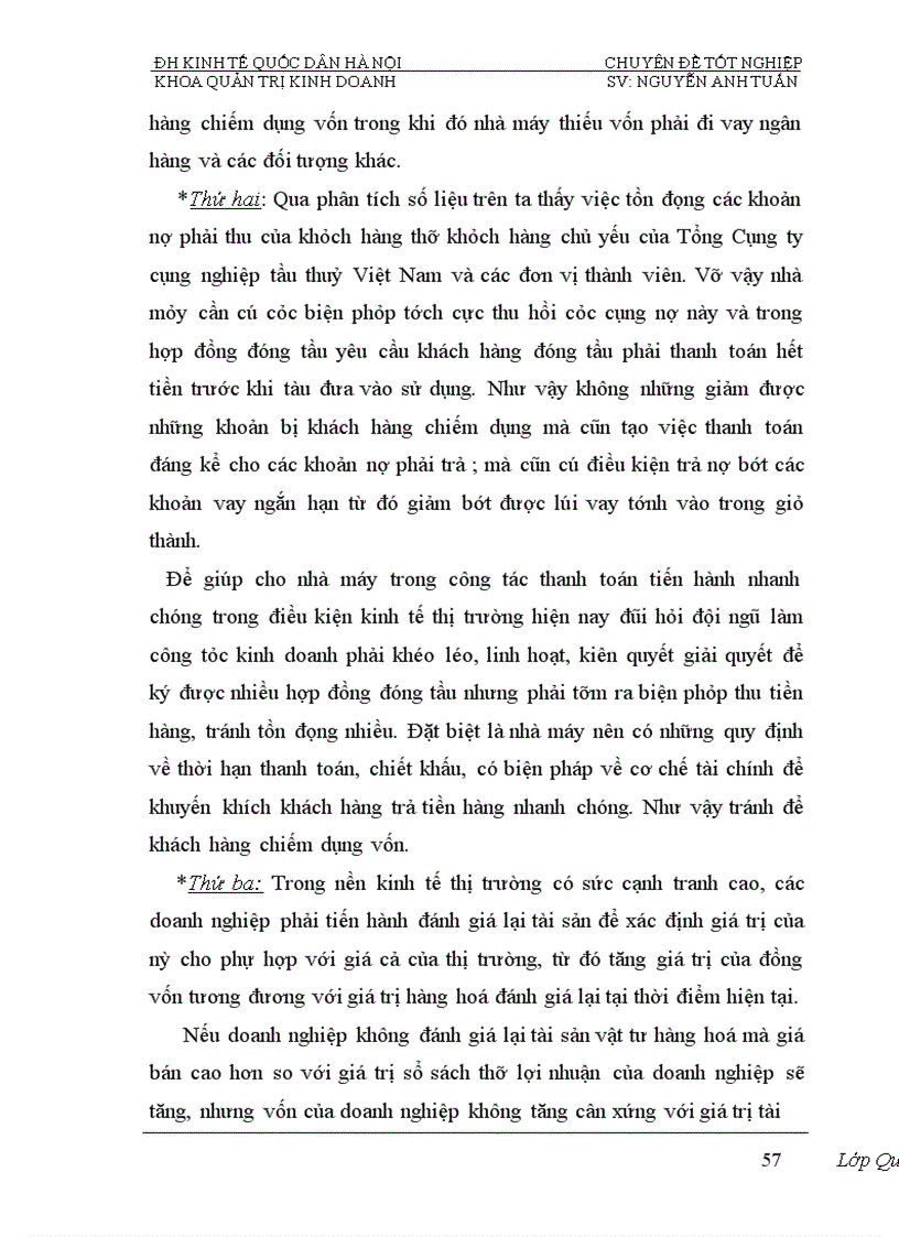 image for page Phân tích tính hiệu quả sử dụng vốn và biện pháp nâng cao hiệu quả sử dụng vốn của Nhà máy đóng tầu Hạ Long