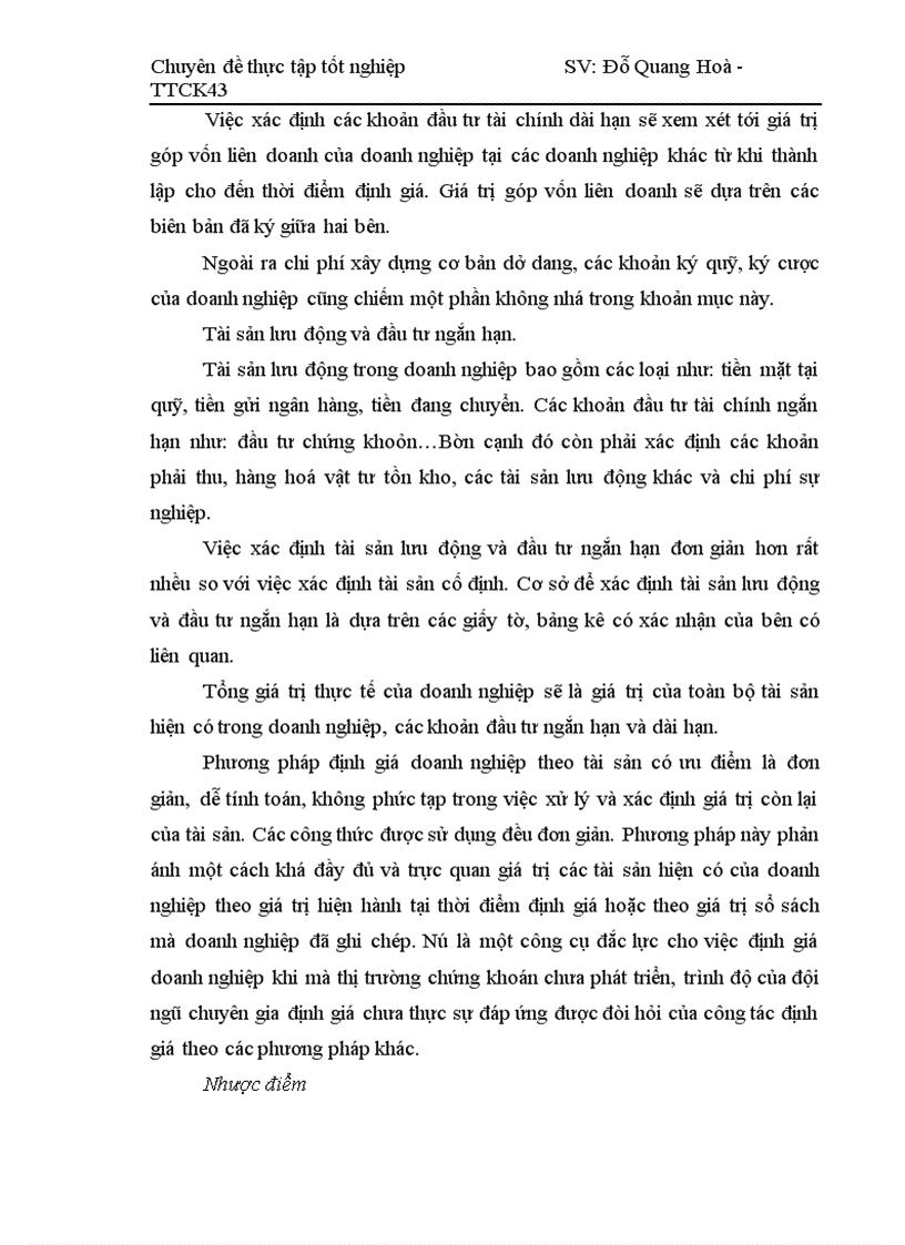 image for page Tư vấn xác định giá trị Doanh nghiêp tại công ty chứng khoán