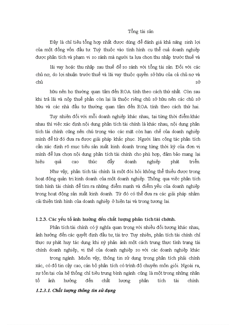 image for page Phân tích tình hình tài chính tại Công ty Cổ Phần Thực Phẩm Hữu Nghị