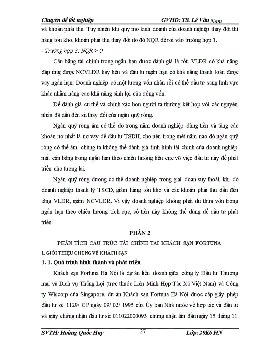 image for page Phân tích cấu trúc tài chính tại khách sạn Fortuna