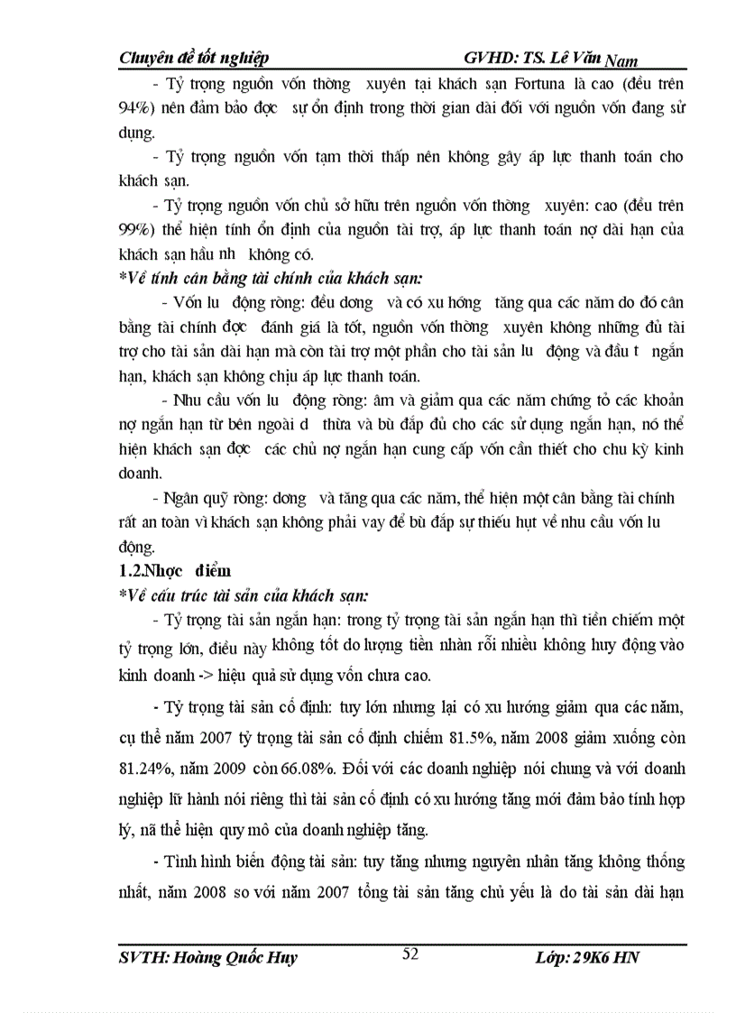 image for page Phân tích cấu trúc tài chính tại khách sạn Fortuna