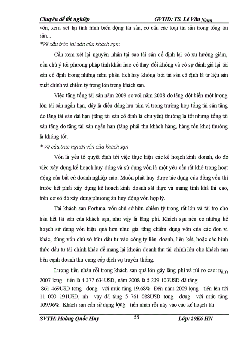 image for page Phân tích cấu trúc tài chính tại khách sạn Fortuna