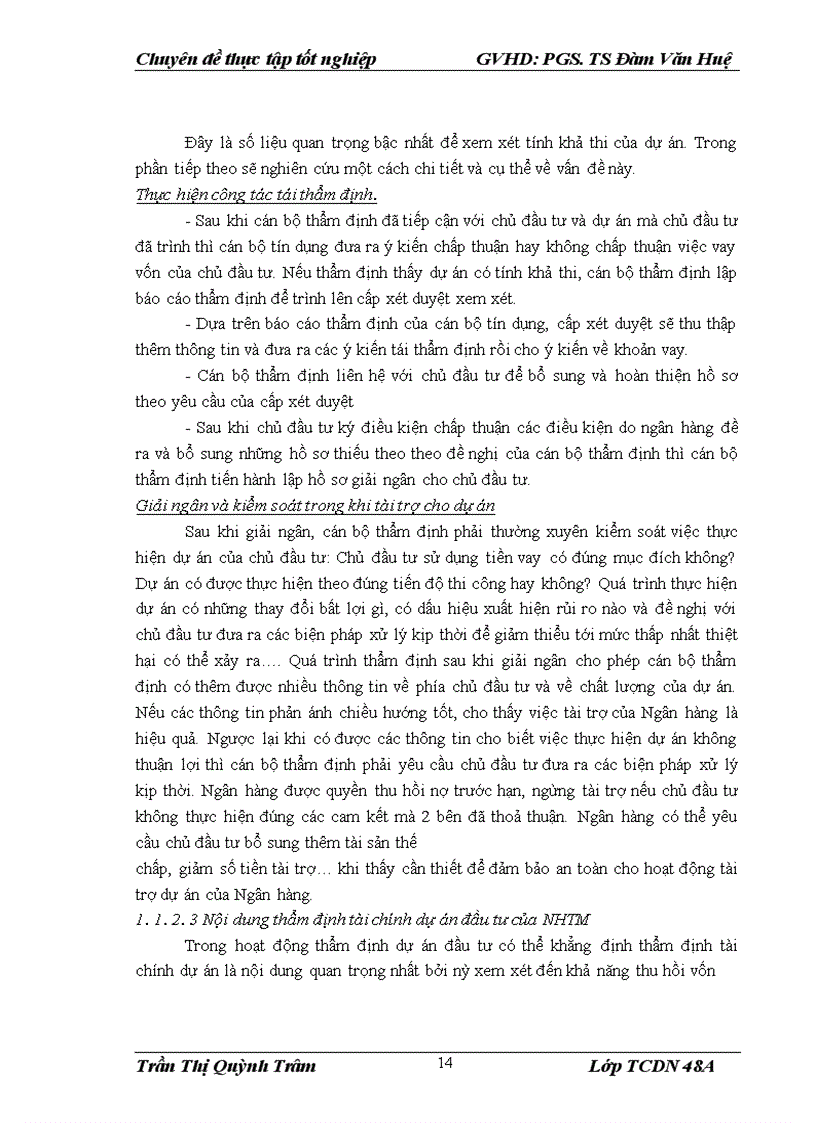 image for page Nâng cao chất lượng thẩm định tài chính dự án trong cho vay tại Ngân hàng TMCP Kỹ thương Việt Nam Chi nhánh Hà Nội