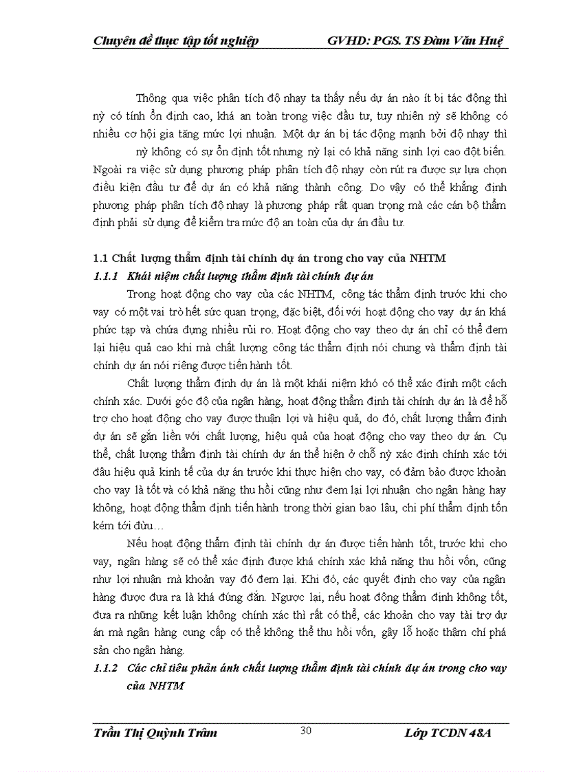 image for page Nâng cao chất lượng thẩm định tài chính dự án trong cho vay tại Ngân hàng TMCP Kỹ thương Việt Nam Chi nhánh Hà Nội