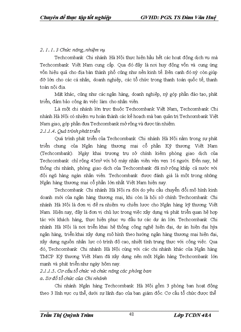 image for page Nâng cao chất lượng thẩm định tài chính dự án trong cho vay tại Ngân hàng TMCP Kỹ thương Việt Nam Chi nhánh Hà Nội