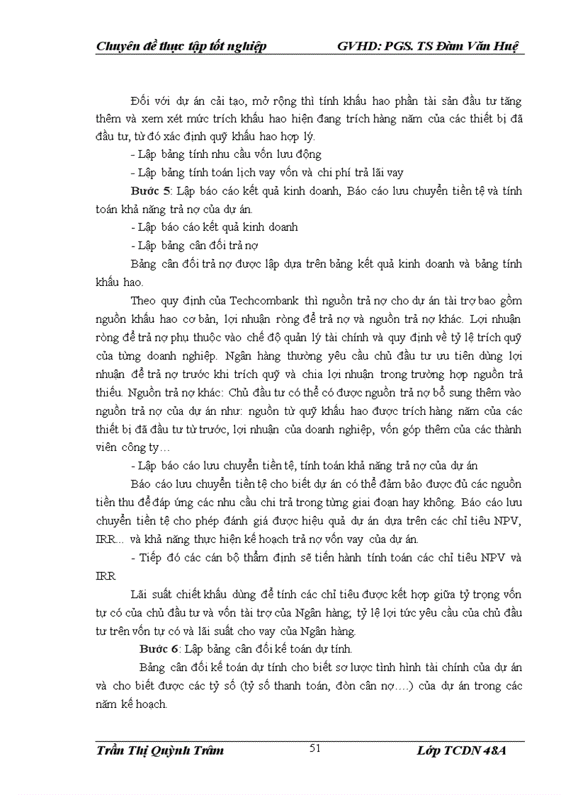 image for page Nâng cao chất lượng thẩm định tài chính dự án trong cho vay tại Ngân hàng TMCP Kỹ thương Việt Nam Chi nhánh Hà Nội