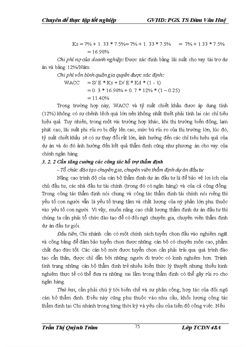 image for page Nâng cao chất lượng thẩm định tài chính dự án trong cho vay tại Ngân hàng TMCP Kỹ thương Việt Nam Chi nhánh Hà Nội
