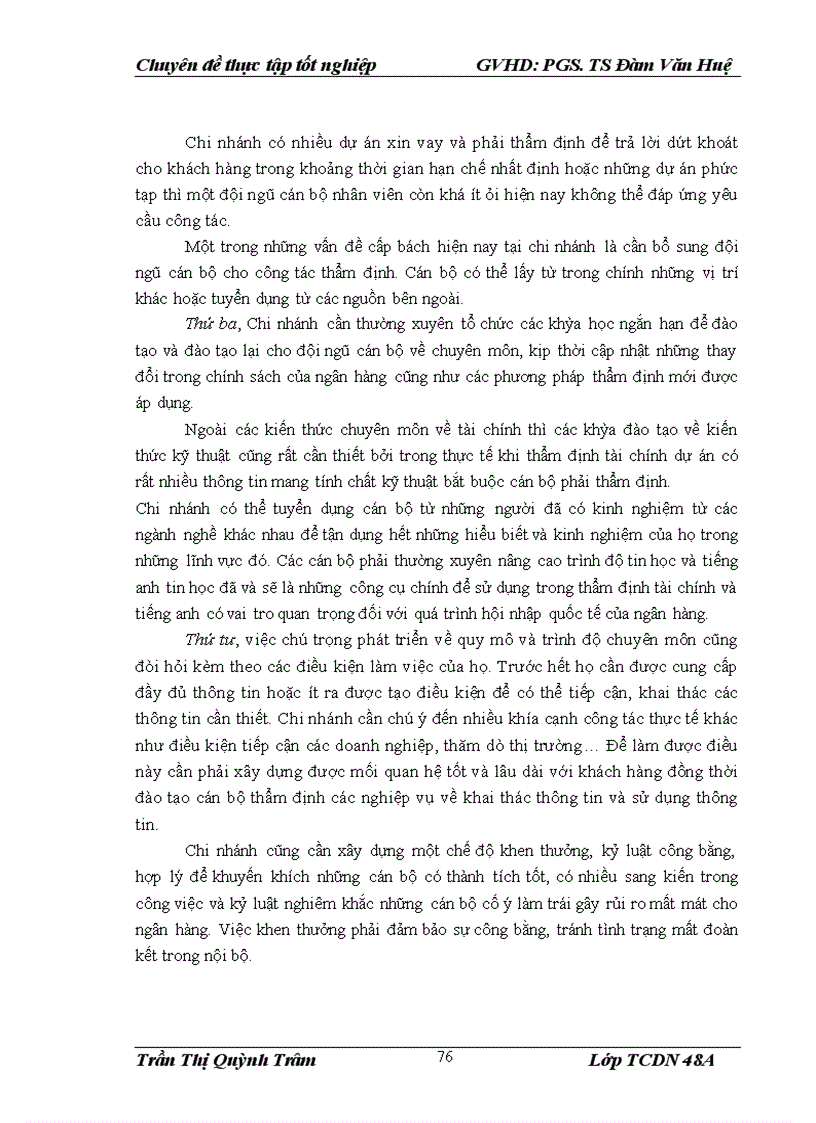 image for page Nâng cao chất lượng thẩm định tài chính dự án trong cho vay tại Ngân hàng TMCP Kỹ thương Việt Nam Chi nhánh Hà Nội