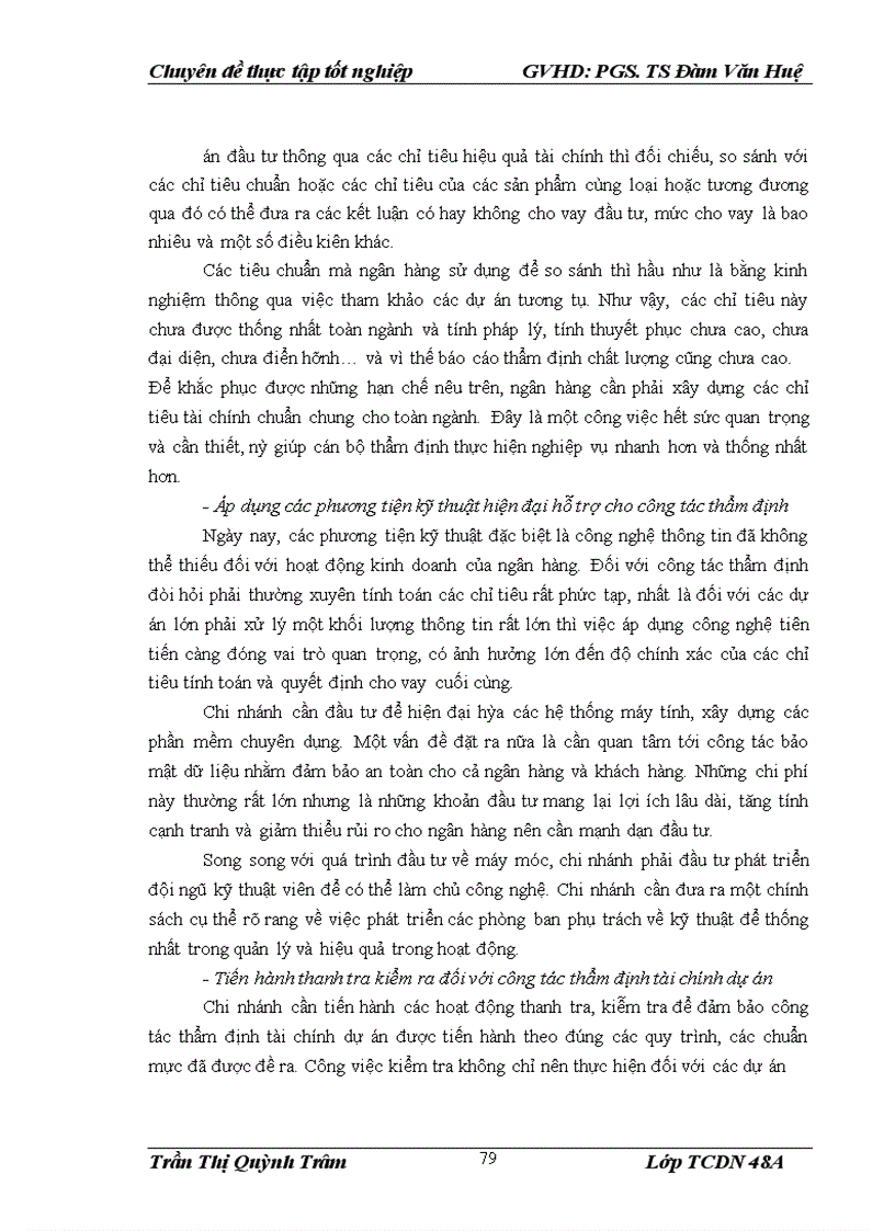 image for page Nâng cao chất lượng thẩm định tài chính dự án trong cho vay tại Ngân hàng TMCP Kỹ thương Việt Nam Chi nhánh Hà Nội