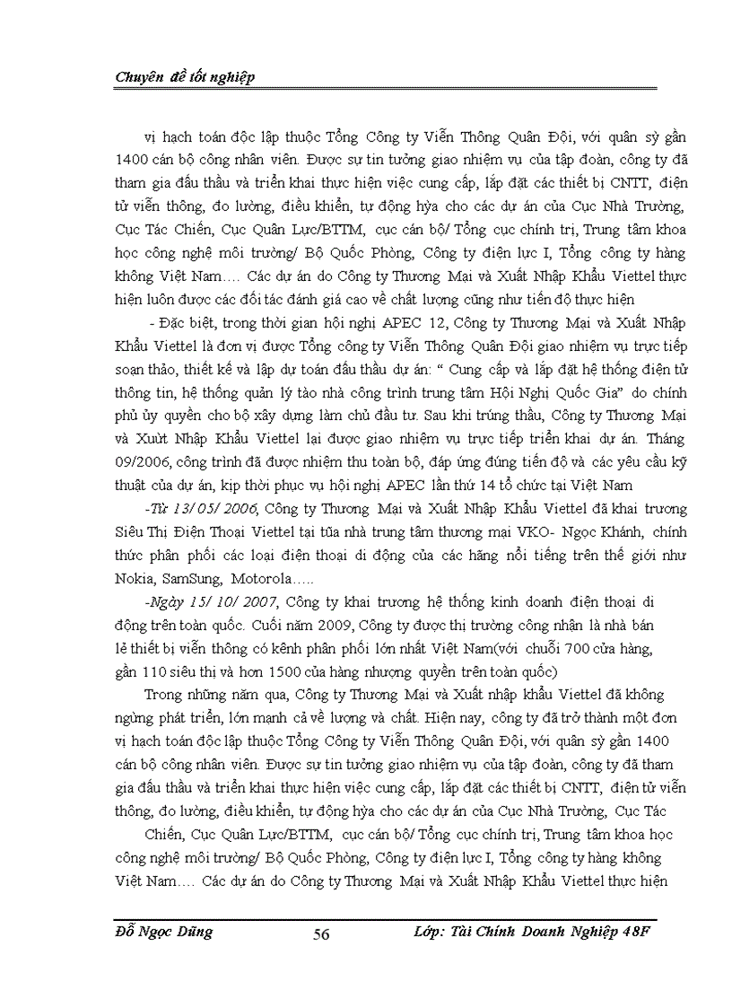image for page Hoàn thiện hoạt động phân tích tài chính tại công ty TNHH nhà nước một thành viên Thương Mại và Xuất Nhập Khẩu Viettel