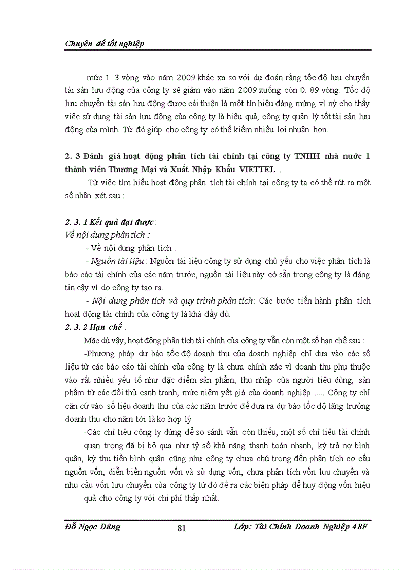 image for page Hoàn thiện hoạt động phân tích tài chính tại công ty TNHH nhà nước một thành viên Thương Mại và Xuất Nhập Khẩu Viettel