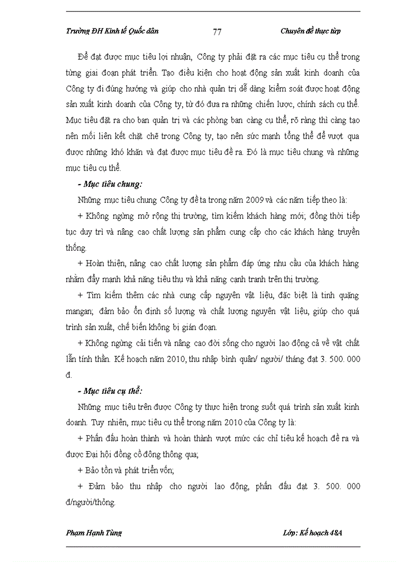 image for page Xây dựng kế hoạch sản xuất kinh doanh hàng năm tại Công ty Cổ phần Khoáng sản và Cơ khí Mimeco