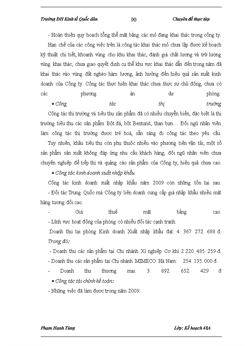 image for page Xây dựng kế hoạch sản xuất kinh doanh hàng năm tại Công ty Cổ phần Khoáng sản và Cơ khí Mimeco