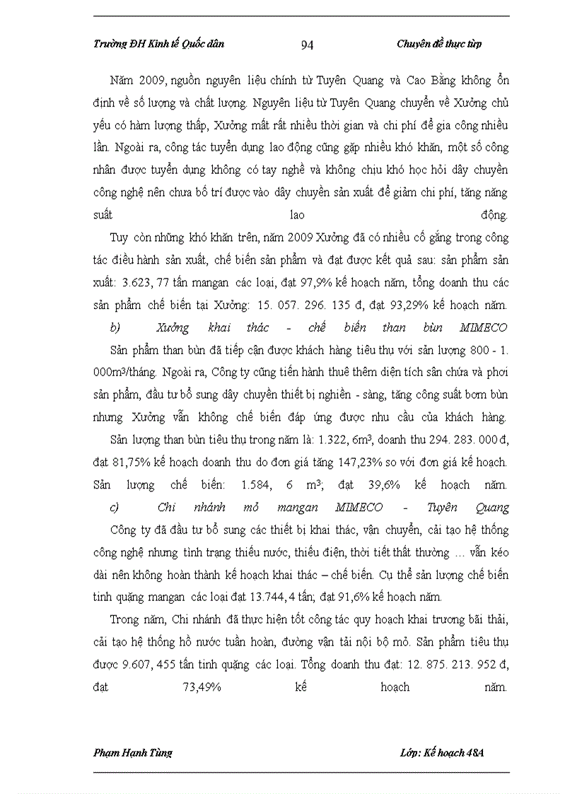 image for page Xây dựng kế hoạch sản xuất kinh doanh hàng năm tại Công ty Cổ phần Khoáng sản và Cơ khí Mimeco