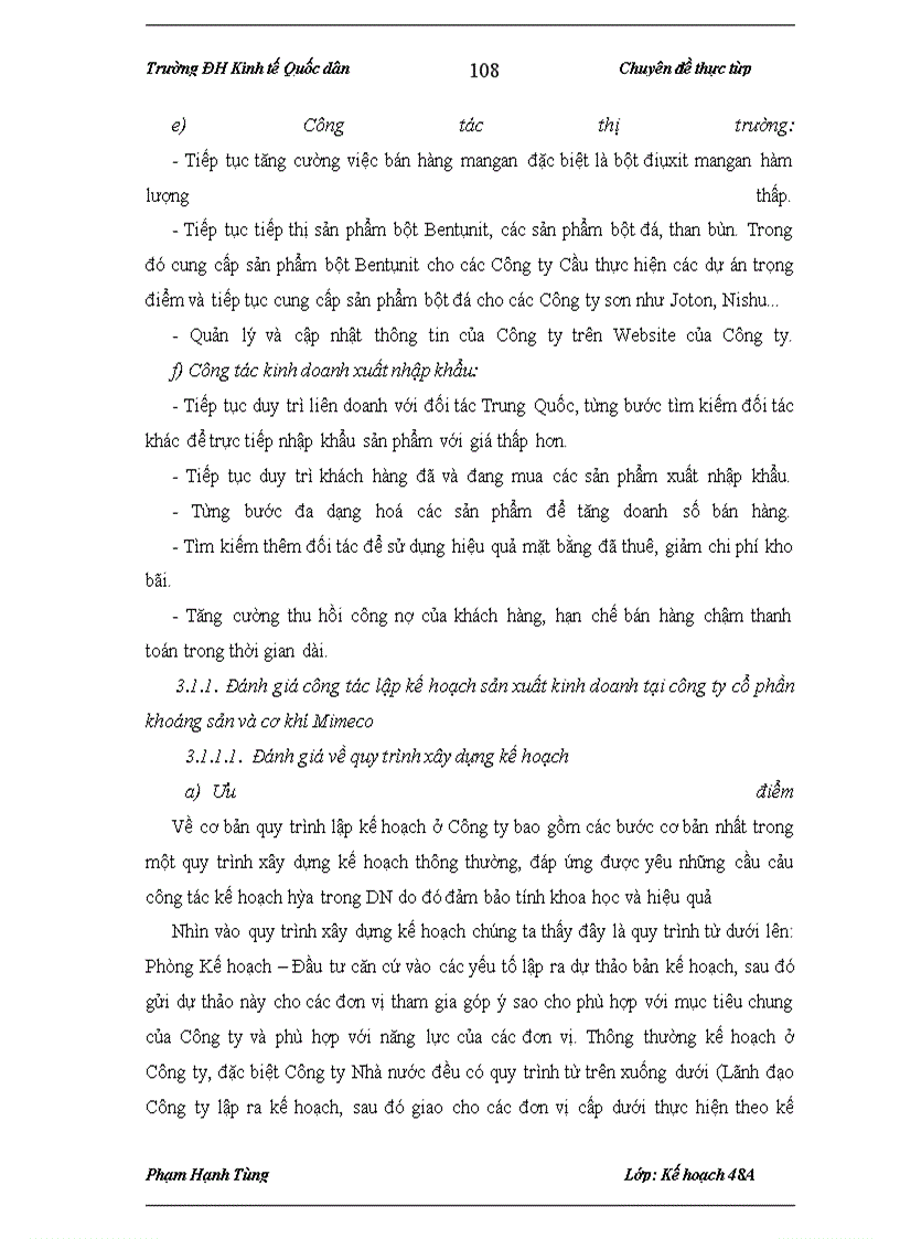 image for page Xây dựng kế hoạch sản xuất kinh doanh hàng năm tại Công ty Cổ phần Khoáng sản và Cơ khí Mimeco
